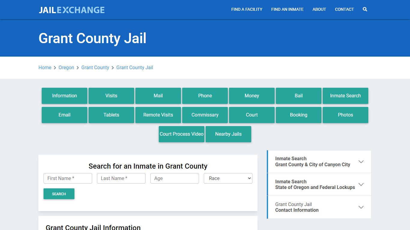 Grant County Jail Roster Lookup, OR, Inmate Search